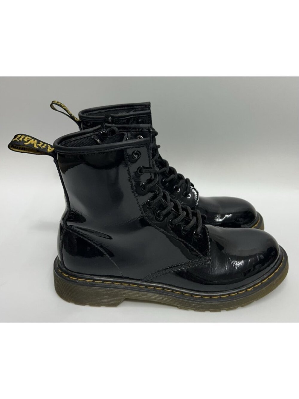 Dr. Martens 1460 Bex Smooth Black Leather Lace Up Boots Womens Size 6 / Mens 5
